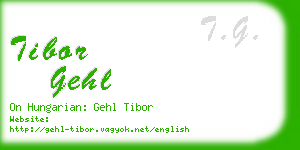 tibor gehl business card